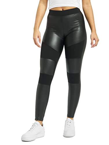 Urban Classics Legginsy damskie Fake Leather Tech spodnie do jogi
