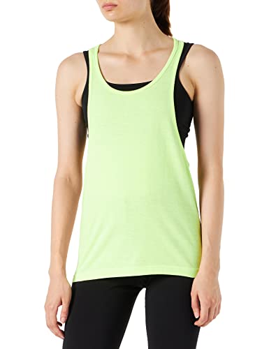 Urban Classics TB462 Damski sportowy T-shirt damski Luźny Burnout Tanktop, Neonowy żółty, XL