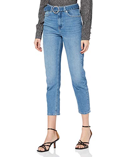 ONLY Onlemily Life Hw Ankle Rs Belt Dnm Bj dżinsy damskie, niebieski (medium blue denim), 28W x 32L