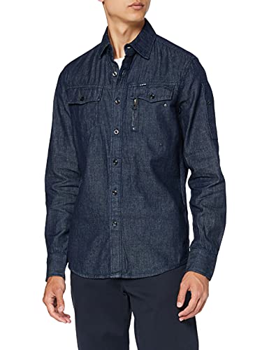 G-STAR RAW Męska kurtka dżinsowa Citishield Slim, niebieski (Rinsed 082), XS