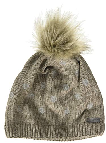 maximo Dziewczęca pompon ze sztucznego futra czapka beanie, Borkemelowany, 55 cm
