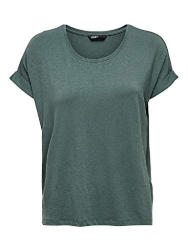Only Onlmoster S/S O-Neck Top Noos Jrs 15106662 Koszulka, Zielony (Balsam Green), XS