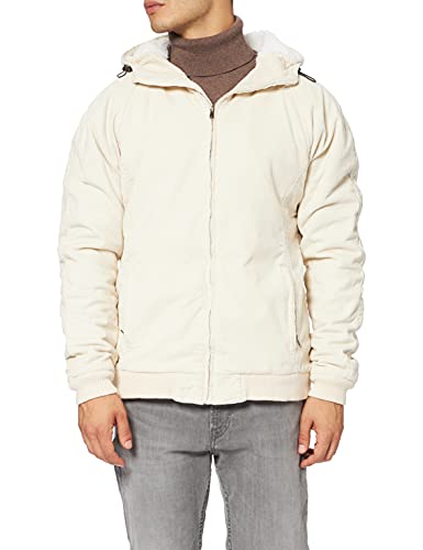 Urban Classics Męska kurtka z kapturem Corduroy, wielobarwny (Light Sand/Offwhite 01449), M