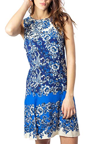 Desigual Damska sukienka Vest_atenas, Blau (Azul Dali 5054), 46