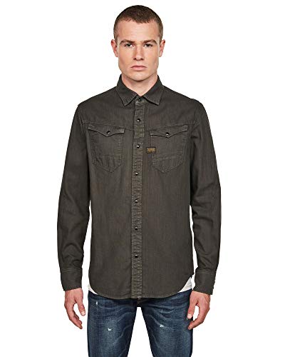 G-STAR RAW Męska koszula Arc Slim, Szary (Asfalt Gd D17528-7647-b575), XS