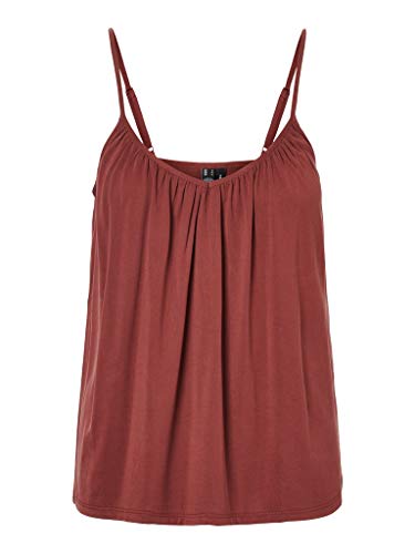 VERO MODA Damski top Vmfilli Singlet Ga Noos, SABLE, S