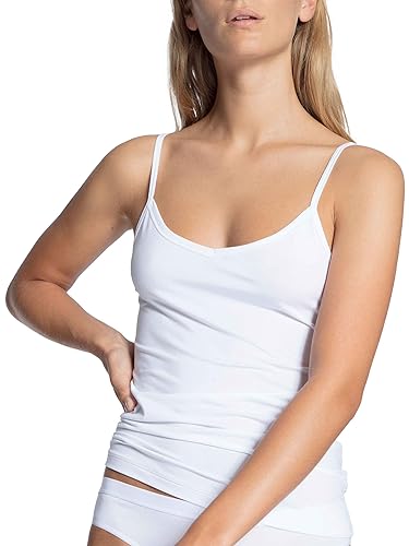 Calida Damska kamizelka Natural Joy, Biały (Weiss 001), S