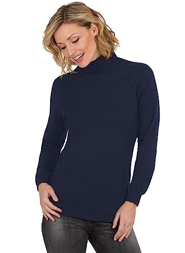 Trigema Damska bluza z długim rękawem, grantowy, XS