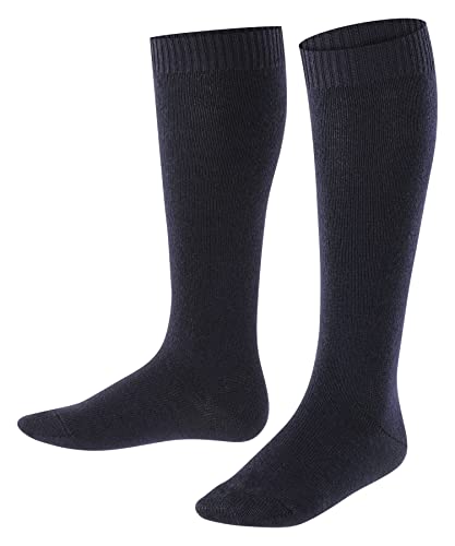 FALKE Uniseks - dzieci Skarpety Comfort Wool K SO Merynos jednokolorowe 1 Para, Niebieski (Dark Marine 6170), 27-30 (3-6 lata)
