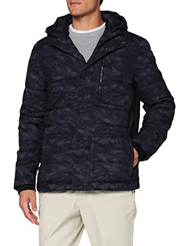 Geox Męska kurtka M Sanford Quilted, czarny, 48