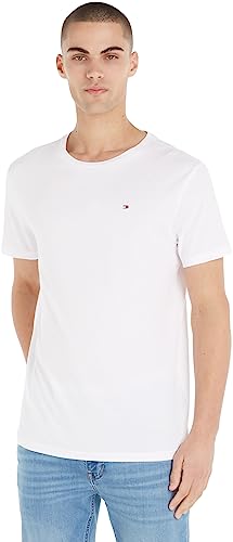 Tommy Hilfiger męski T-shirt bawełniany, biały, rozmiar L