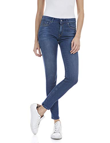 Replay dżinsy damskie, 009 Medium Blue, 27W x 28L