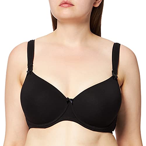Noppies Damski bawełniany biustonosz ciążowy Comfort Nursing, czarny (Black C270), 70C