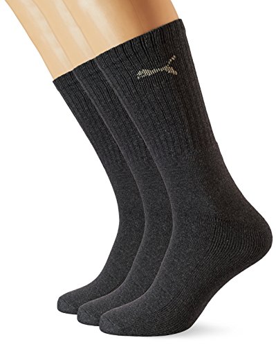 Puma - Skarpety sportowe, uniseks, 3 sztuki, szary (Anthracite), 49 EU