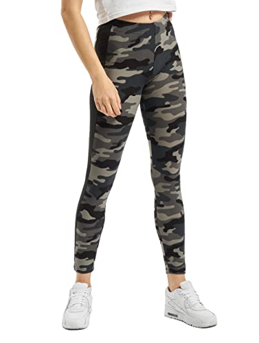 Urban Classics Damskie legginsy w paski moro, Wielobarwny (ciemny kamuflaż/czarny 00840), XL