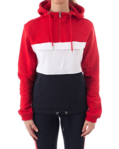 Urban Classics Damska bluza z kapturem Ladies Color Block Sweat Pull-Over Hoodie