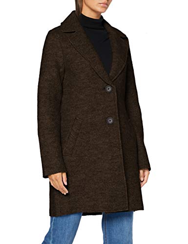 TOM TAILOR Damski Luźny płaszcz Bouclé 1020592, 13050 - Olive Night Green, XL