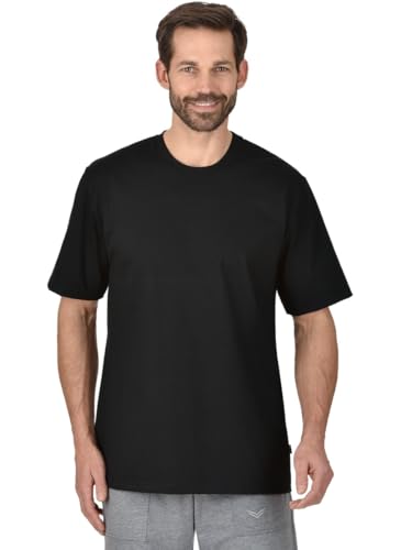 Trigema koszulka męska deluxe bawełna, czarny, 4XL