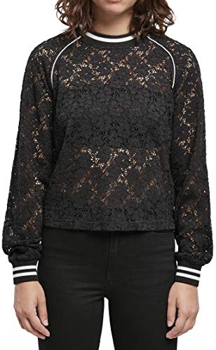 Urban Classics Damska bluza z krótkim rękawem, czarny, S