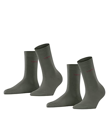ESPRIT Kobiety Skarpety Uni 2-Pack , Bawełna, 2 Pak, Zielony (Thymian 7821); 39-42