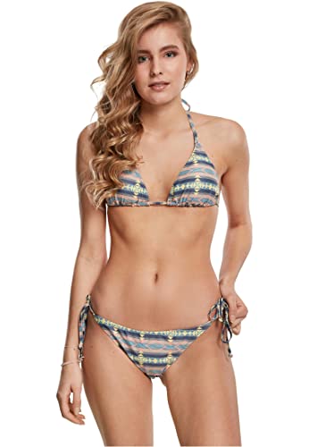 Urban Classics Damskie bikini z trójkątnym topem, zestaw bikini, dwuczęściowy kostium kąpielowy dostępny w 2 kolorach, rozmiary XS - XXL