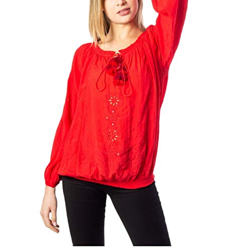 Desigual bluza damska venecia, czerwony (Borgoña 3007), S