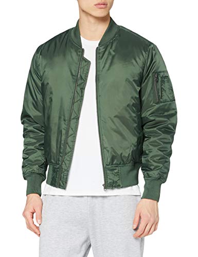 Urban Classics Męska kurtka Basic Bomber Jacket kurtka bomberka, kurtka lotnicza z naszytą kieszenią i zamkiem błyskawicznym na ramieniu, w wielu kolorach, rozmiary S-5XL