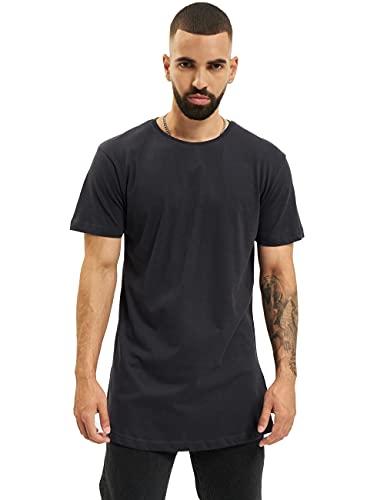 Urban Classics Męski T-shirt Shaped Long Tee jednokolorowy, długi krój koszulka męska, dostępna w wielu różnych kolorach, rozmiary XS-5XL, grantowy, L