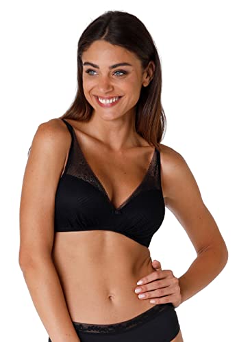 Lovable Damski biustonosz Sensual Touch Exclusive Soft Vela bez fiszbin, Nero (Black 004), 70