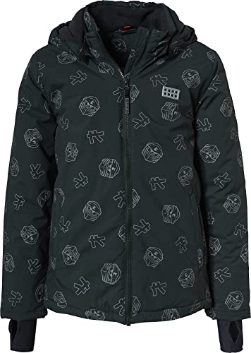 Lego Wear Lwjoshua, odblaskowa kurtka zimowa Lego Ninjago, 871 Dark Green, 104