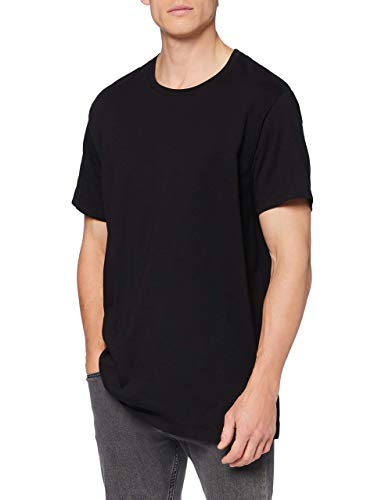 Calvin Klein T-shirt męski, 3-pak, rozmiar S/S, Crew Neck, 3 szt., z okrągłym dekoltem, czarny, S