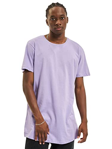 Urban Classics Męski T-shirt Shaped Long Tee jednokolorowy, długi krój koszulka męska, dostępna w wielu różnych kolorach, rozmiary XS-5XL, lawendowy, XS