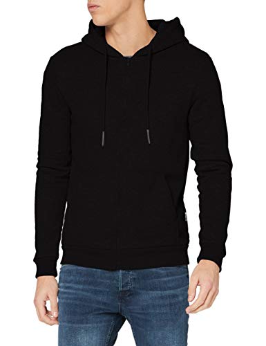 ONLY & SONS Męska kurtka z kapturem ONSCERES Zip THR. Hoodie Sweat NOOS, Black 1, XS