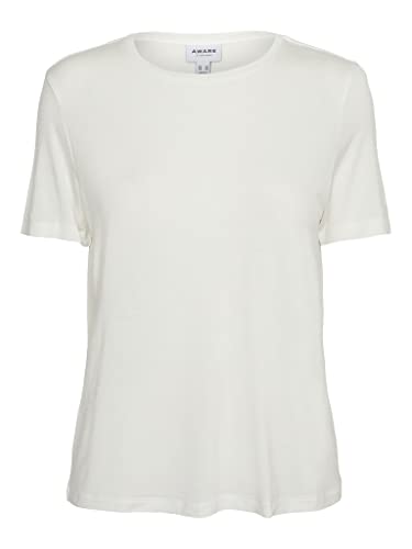 Vero Moda Vmava Ss Top VMA Noos T-shirt damski, śnieżnobiały, L, Snow White, L
