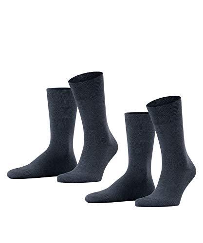 ESPRIT Mężczyźni Skarpety Basic Easy 2-Pack , Bawełna, 2 Pak, Niebieski (Navy Melange 6127); 47-50