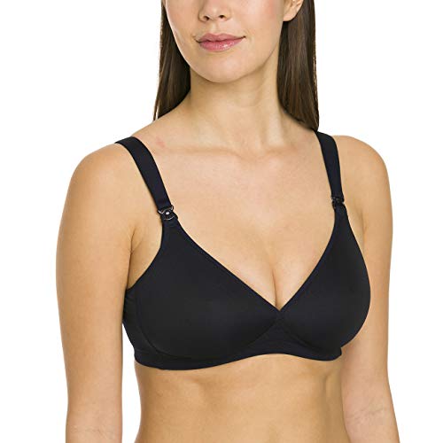 Anita maternity Damski biustonosz ciążowy Miss Anita, czarny (schwarz 001), 80D