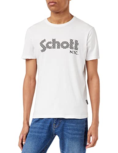 Schott NYC Męski T-shirt z logo