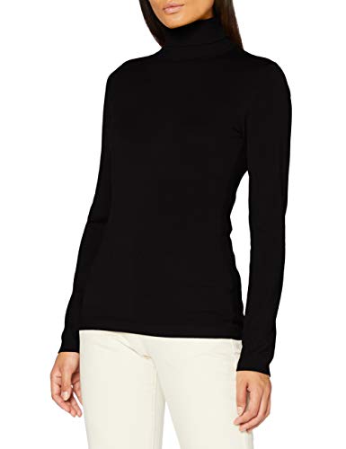 Urban Classics Damska bluza damska Basic Turtleneck, czarny, 4XL duże rozmiary