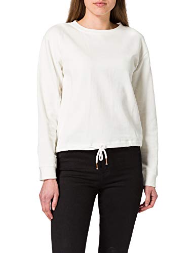 Mexx Damska bluza organiczna z bawełny, Off White, S