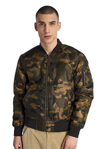 Urban Classics Męska kurtka Camo Basic Bomber Jacket, Wood Camo, M
