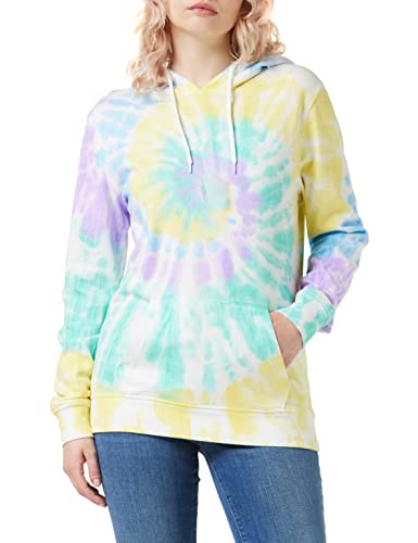 Urban Classics Damska bluza z kapturem Ladies Tie Dye Hoody, Pastel, XXL