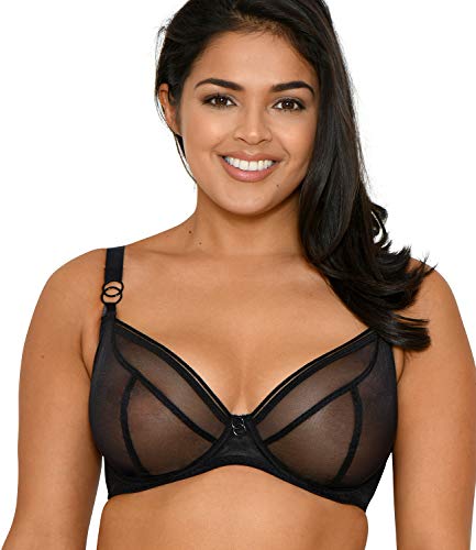 Curvy Kate Damski biustonosz typu plunge na co dzień, Czarny, 70M