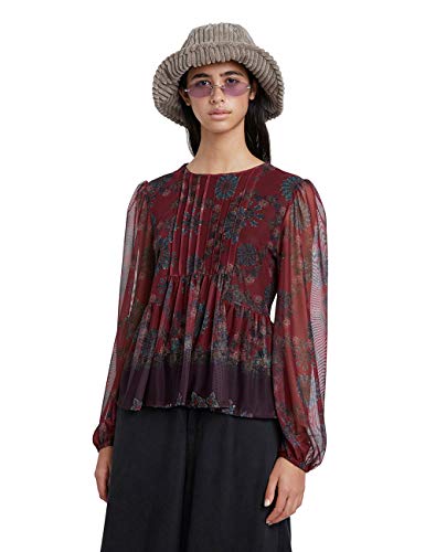 Desigual Ts_Lenny t-shirt damski, czerwony, XS