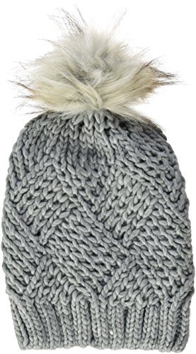 s.Oliver Damska czapka z dzianiny, Szary (Silver Grey Melange 9700), jeden rozmiar