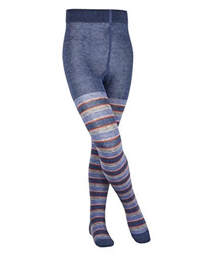 FALKE Rajstopy Mixed Stripe bawełna dzieci niebieskie czarne wiele innych kolorów wzmocnione rajstopy dziecięce ze wzorem, nieprzezroczyste, bawełniane rajstopy kolorowe z paskami, 1 sztuka