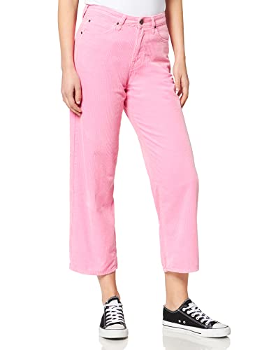 Lee Spodnie damskie 5 Pocket Wide Leg Corduroy, różowy (Cameo Pink 94), 32W x 31L