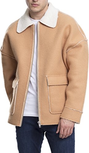 Urban Classics Kurtka męska Bonded Oversized Sherpa, brązowy (Camel 804), XXL