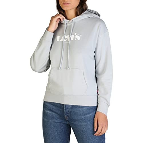 Levi's Damska bluza z kapturem Graphic Standard, Bluza z kapturem New Logo Ii Pearl Grey, XS