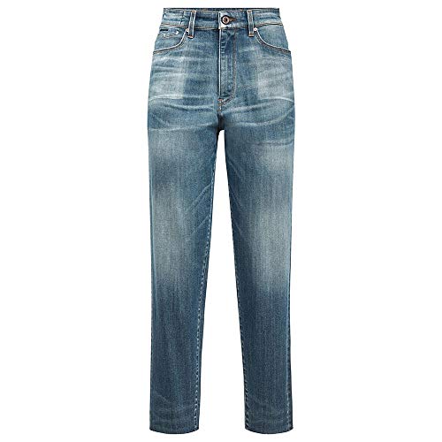 G-STAR RAW Janeh Ultra High Waist Mom Ripped Ankle Straight dżinsy damskie, niebieski (Faded Spruce Blue C300-c084), 31W x 30L