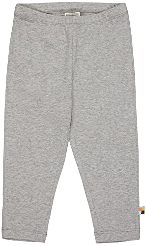 loud + proud Dziewczynki, legginsy z certyfikatem GOTS, szary, 62/68 cm
